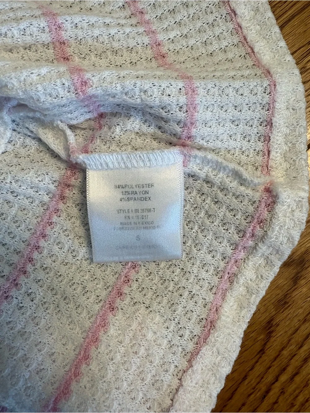 Altar'd State White Tank Top with Pink Stripes